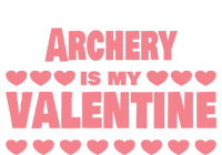 Archery Is My Valentine Valentines Day Funny Archer Funny Gift Full-Length Apron With Pockets