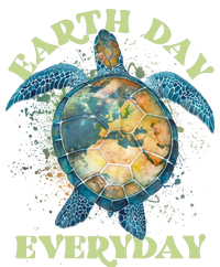 Earth Day Everyday Watercolor Sea Turtle Earth T-Shirt