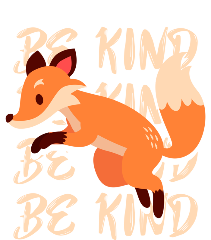 Be Kind Animal Fox Drawing Art World Kindness Day Great Gift Women's Racerback Tank