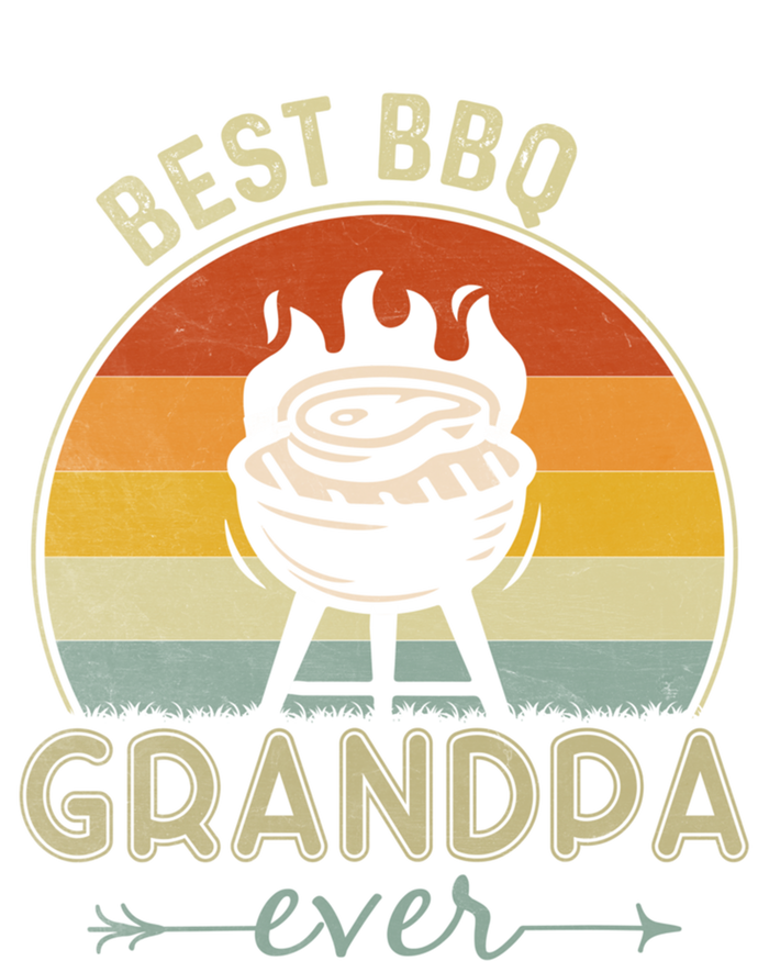 Best Bbq Grandpa Ever Retro Bbq Graphic Father's Day Gift Women's Racerback Tank