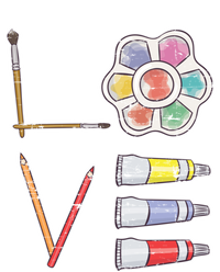 Painter Valentines Day Gift Painting Tools Drawing Artist Meaningful Gift Kids Tie-Dye T-Shirt