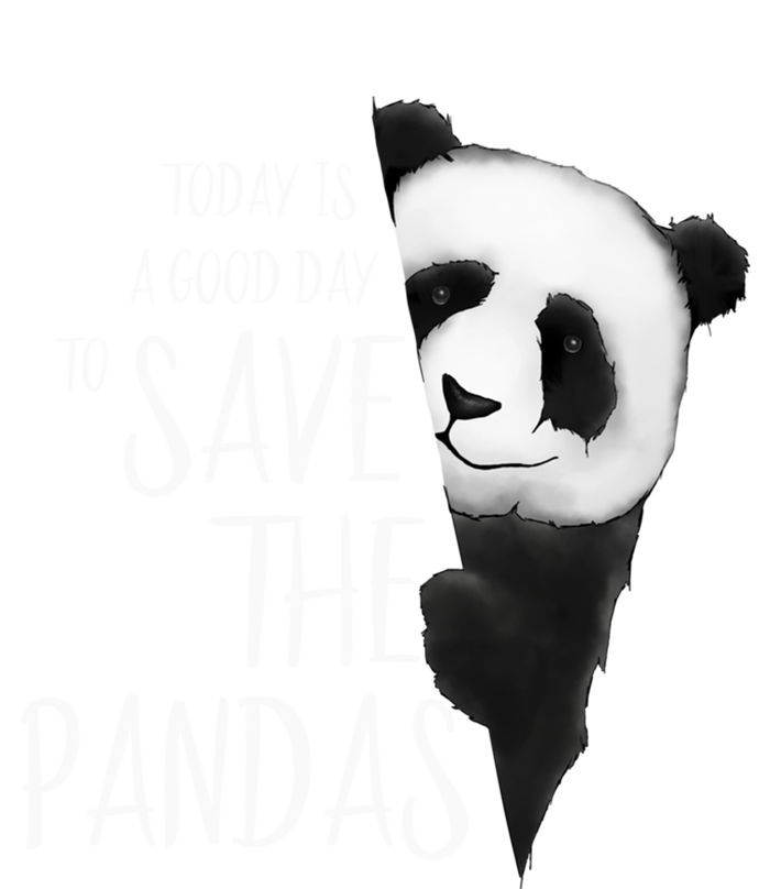 Panda Bear Drawing A Good Day To Save The Pandas Great Gift Long Sleeve Shirt