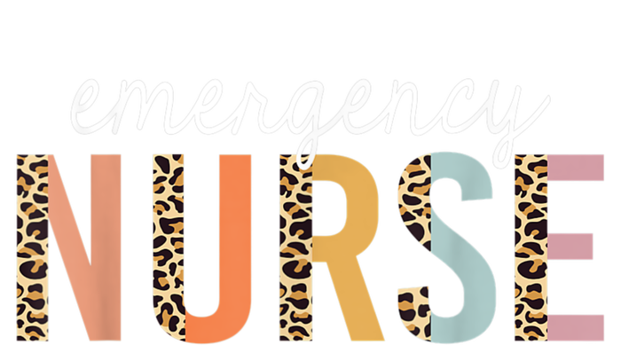 Emergency Nurse Leopard Print ER Nurse Nursing School Women Zip Tote Bag