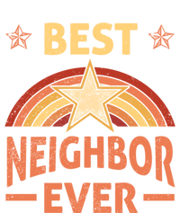 Best Neighbor Ever Retro Neighborhood Next Door Neighbors Gift Women's Long Sleeve Flannel Pajama Set 