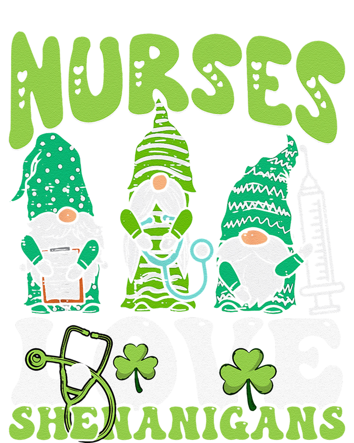 Nurses Love Shenanigans Gnome St Patricks Day Nurse T-Shirt