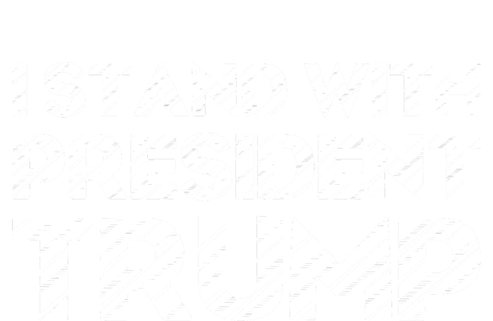 I Stand With President Trump Kids Long Sleeve Shirt