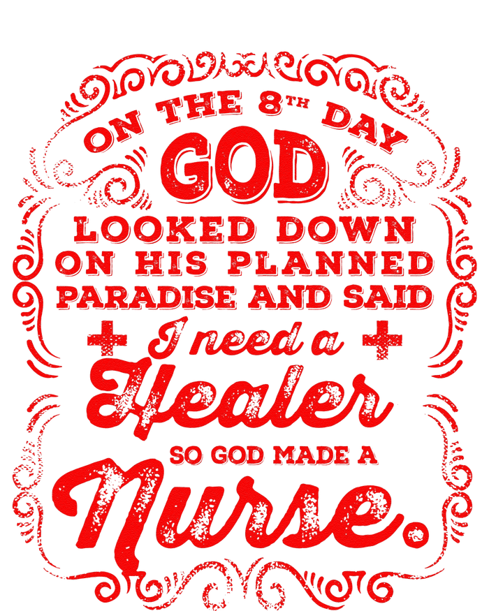 On The 8th Day God Made A Nurse, Nurses Week Sustainable Beanie