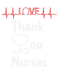 Thank You Nurses Love Stethoscope Valentine's Day T-Shirt