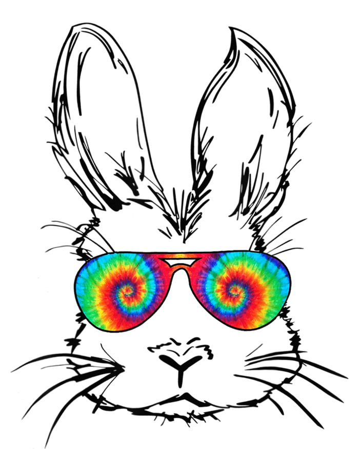 Bunny Face With Sunglasses Tie Dye Easter Day boy  kid T-Shirt