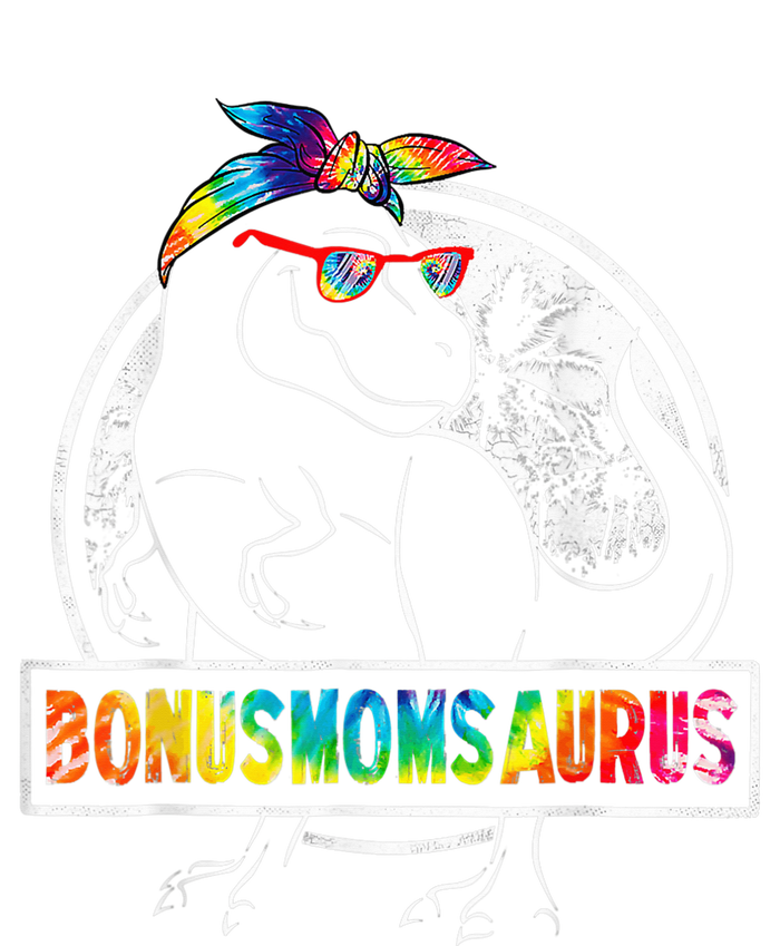 Tie Dye Bonusmomsaurus Bonus Mom Dinosaur Rex Mother's Day Women's T-Shirt