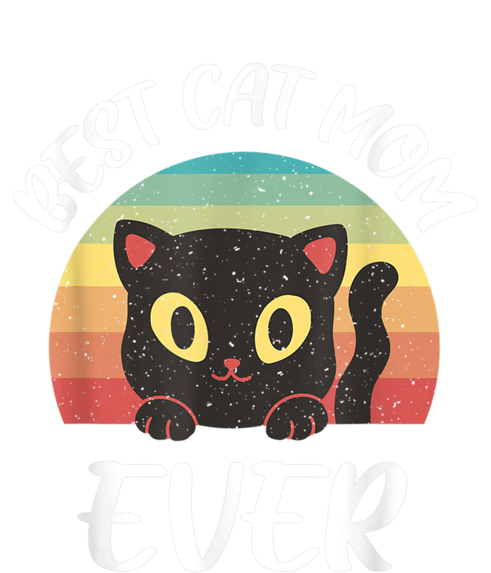 Vintage Best Cat Mom Ever Cat Tee For Women Funny Cat Tie Dye Hoodie