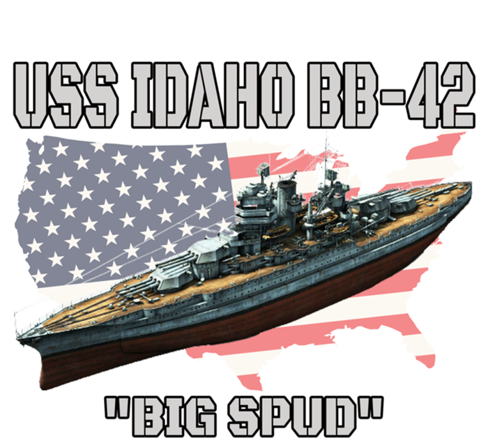 Uss Idaho Bbgift42 Battleship Veterans Day Warship Front And Back Gift 16 in Basic Backpack