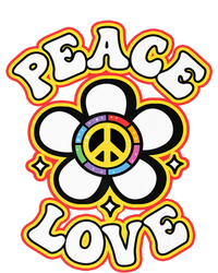 PEACE SIGN LOVE Shirt 60s 70s Tie Dye Hippie Costume Premium 7-Panel Snapback Hat