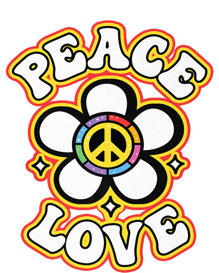 PEACE SIGN LOVE Shirt 60s 70s Tie Dye Hippie Costume Premium 7-Panel Snapback Hat