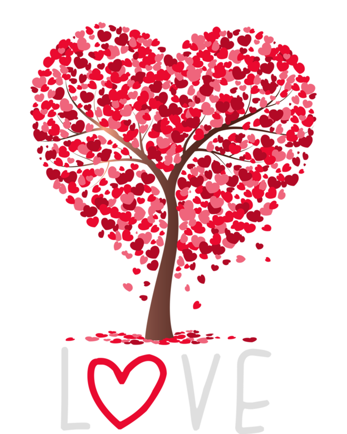 Valentines Day Love Heart Tree Matching Gift Zip Tote Bag