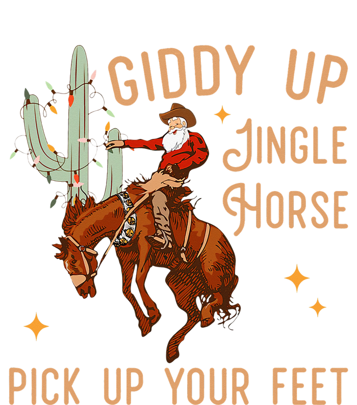 Giddy Up Jingle Horse Pick Up Your Feet Cow Sweatshirt