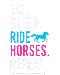 Eat Sleep Ride Horses Repeat Ride Equestrian Kids Long Sleeve Shirt