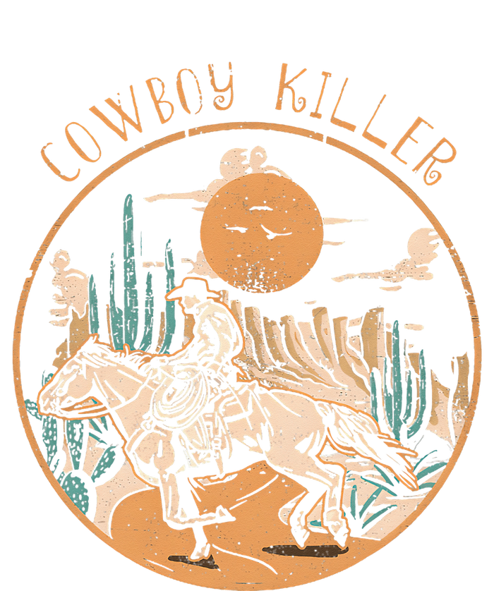 Cow Riding Horse Killers Rodeo Desert Western Country T-Shirt