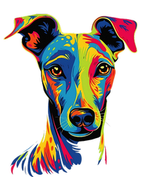 Funny Whippet Dog Mom or Dad Colorful Puppy Art Lover Black T-Shirt