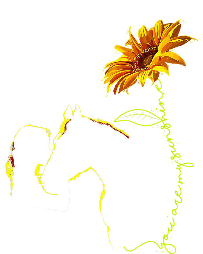 Horse Sunflower Horseback Riding Equestrian Horse Lover Bella+Canvas Jersey Crop Tee