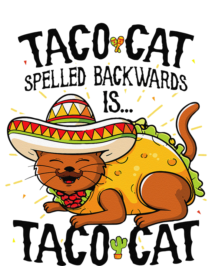 Cute Cat , Tacocat Spelled Backwards Is Taco Cat T-Shirt