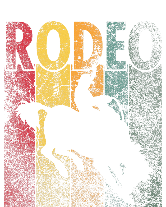 Rodeo Retro Style Cow Horse Riding Vintage Women's Perfect Tri Rocker Tank