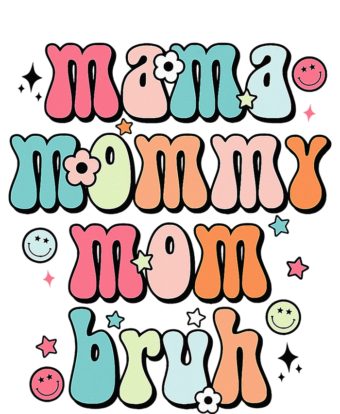 Mama Mommy Mom Bruh Mothers Day Funny Mommy And Me Flexfit Unipanel Trucker Cap