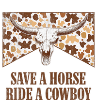 Save A Horse Ride A Cow Bull Skull Leopard Western Rodeo T-Shirt