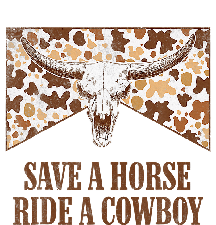 Save A Horse Ride A Cow Bull Skull Leopard Western Rodeo T-Shirt