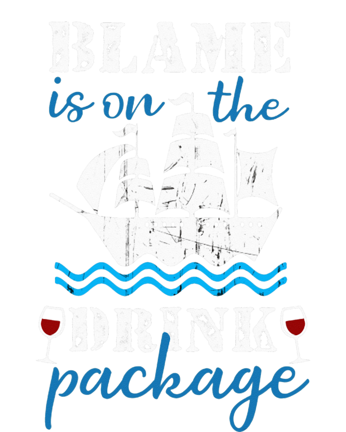 Funny Cruise Gifts Blame It On The Drink Package Tie-Dye Long Sleeve Shirt