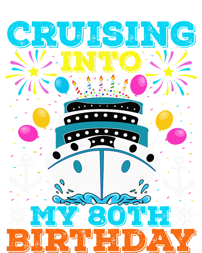 Cruising Into My 80th Birthday Party Cruise Kids Hoodie