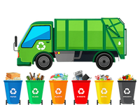 Garbage Truck Reuse Recycle Trash Collector Earth Day Poster