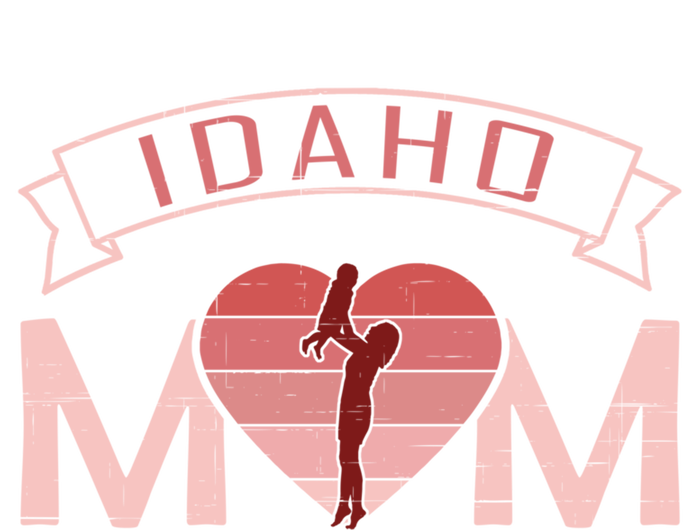 Idaho Mom Mother's Day Sunset Heart Retro Leisure Gift Toddler Sweatshirt