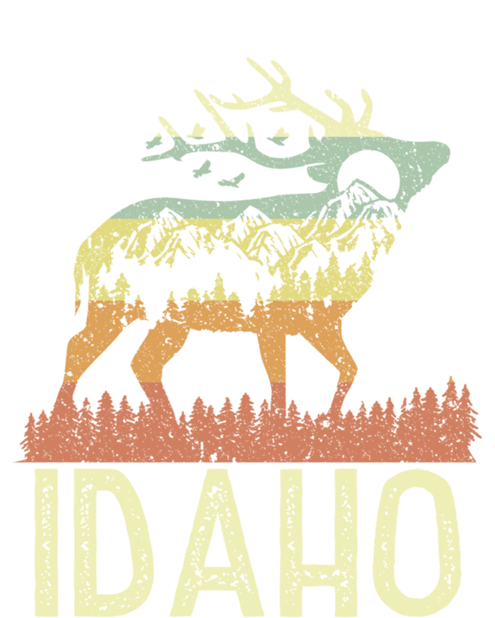 Idaho Retro Mountain Vintage Elk Hiking Gift Great Gift T-Shirt