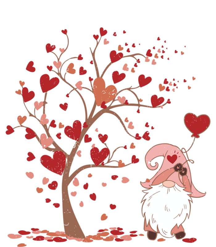 Love Tree Love Heart Gnome Dating Valentines Day Cool Gift T-Shirt