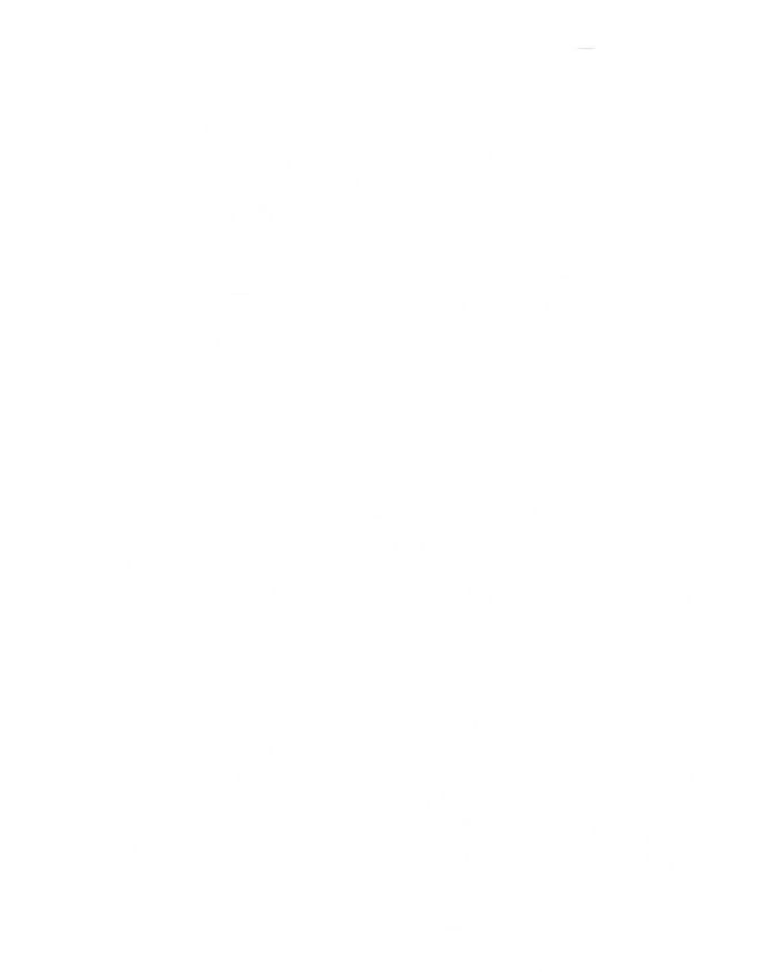 Most Neighborliest Neighbor Ever Gift Short Acrylic Beanie