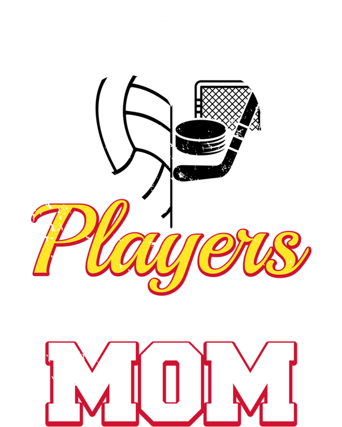 My Favorite Players Call Me Mom Funny Volleyball Hockey Mom Gift Zip Tote Bag