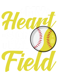 My Heart Is On That Field Baseball Softball Mom Wife Gift Premium T-Shirt