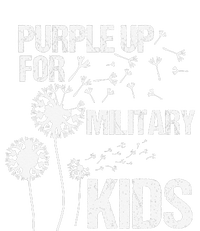 Retro Purple Up For Military Month Kids Hoodie