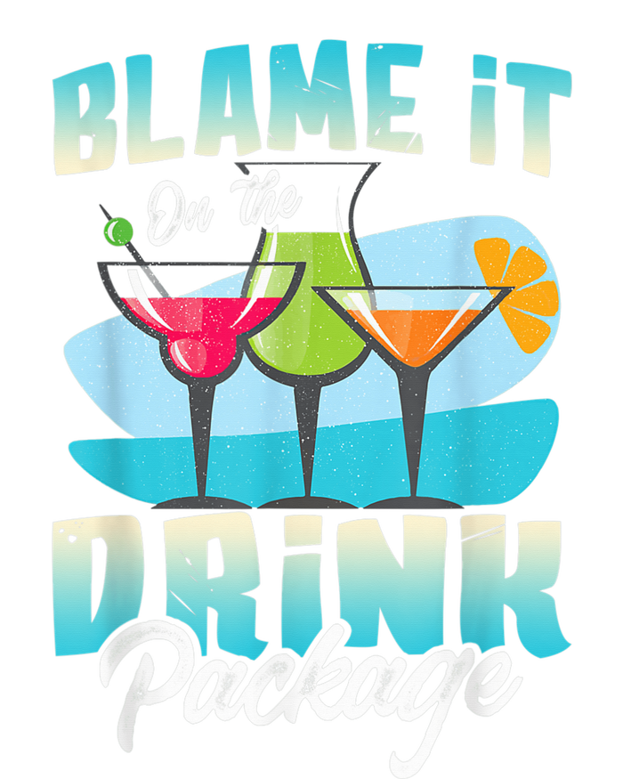 Cruise Alcohol Wine Lover Blame It On The Drink Package Cooling Performance Long Sleeve Crew