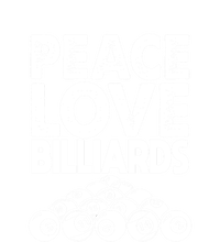 Father's Day Peace Love Billiards Pool Player Gift For Dad T-Shirt