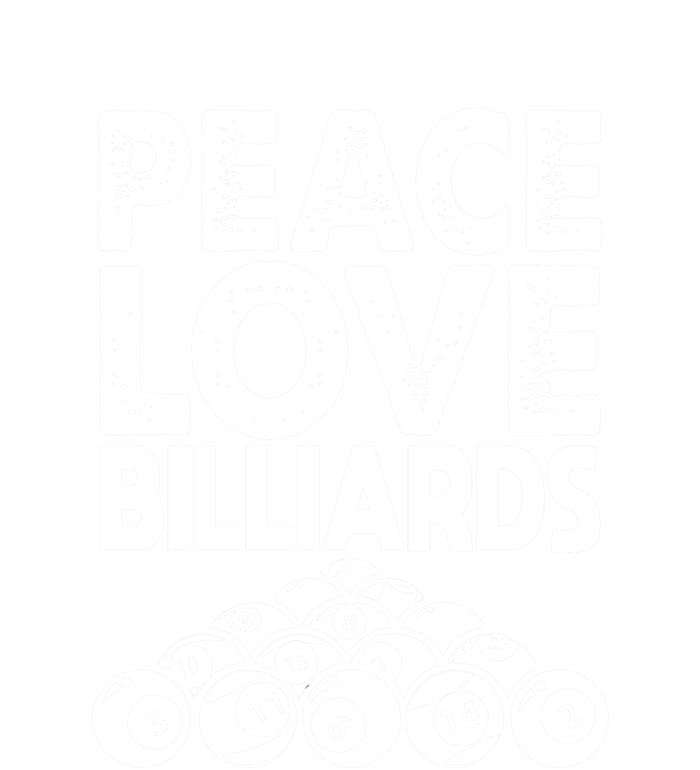 Father's Day Peace Love Billiards Pool Player Gift For Dad T-Shirt