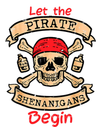 Let The Pirate Shenanigans Begin - Crossbones Freebooter Women's Perfect Tri Tunic Long Sleeve Shirt