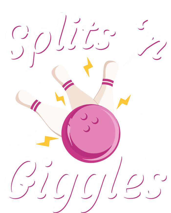 Funny Splits 'N Giggles Bowling Team Bowler Sports Player Long Sleeve Pajama Set