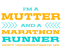 Mutter And Marathon Runner Funny Running Humor Sprinting Mom Gift Tall Hoodie