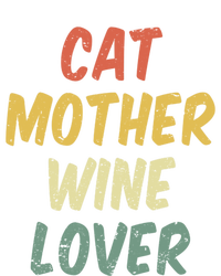 Retro Cat Mother Wine Lover Funny Pet Cat Lover Mother's Day Gift Coaster