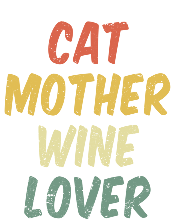 Retro Cat Mother Wine Lover Funny Pet Cat Lover Mother's Day Gift Coaster