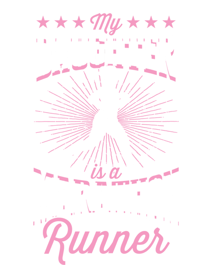 My Daughter Is A Marathon Runner Proud Mom Dad Cute Gift Short Acrylic Beanie