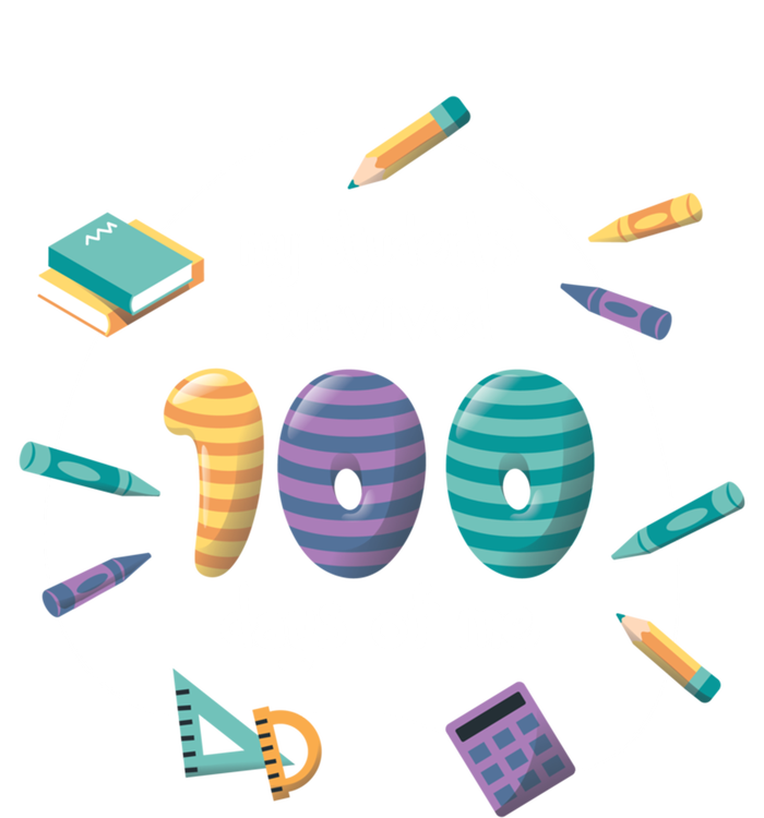 My Students Survived 100 Days Of Me Math History Teacher Funny Gift Striped Beanie with Solid Band