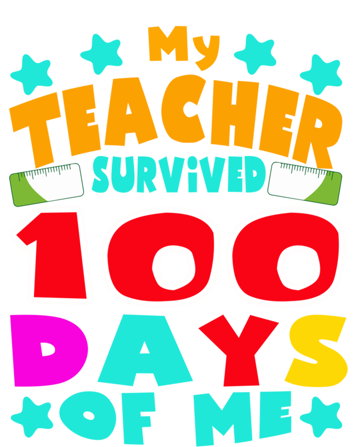 My Students Survived 100 Days Of Me Teacher Student Funny Gift Premium T-Shirt